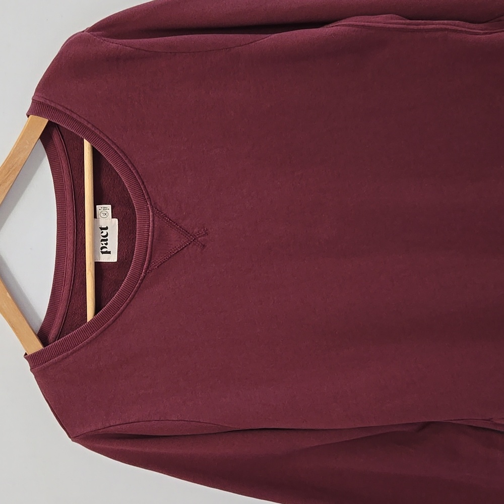Pact Essential Sweatshirt Dress Size XL Organic Cotton Midi Loungewear - Picture 4 of 11